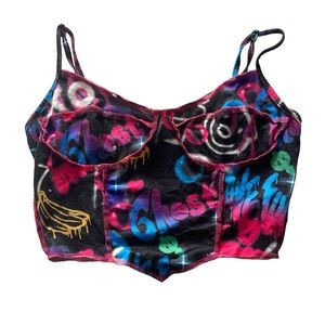 Graffiti crop top